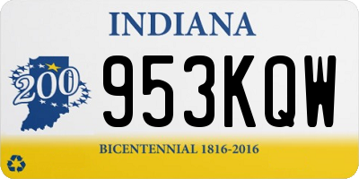 IN license plate 953KQW