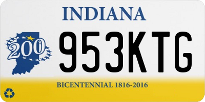 IN license plate 953KTG
