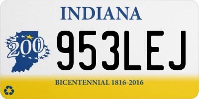 IN license plate 953LEJ