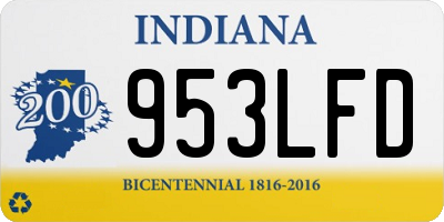 IN license plate 953LFD