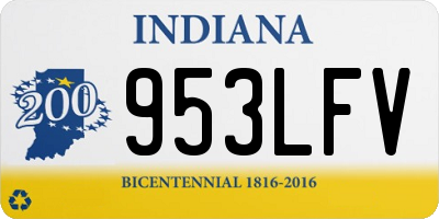 IN license plate 953LFV