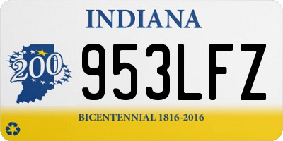 IN license plate 953LFZ