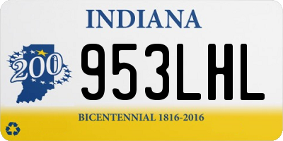 IN license plate 953LHL