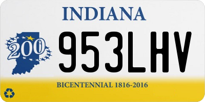 IN license plate 953LHV
