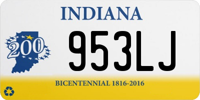 IN license plate 953LJ