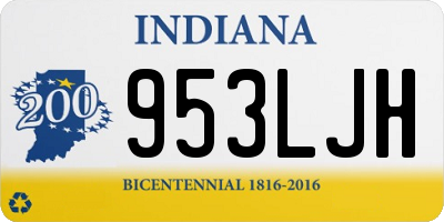 IN license plate 953LJH