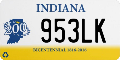 IN license plate 953LK
