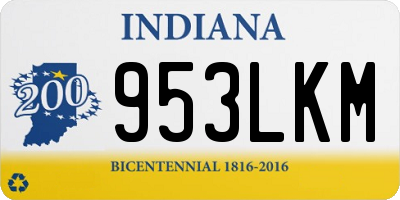 IN license plate 953LKM