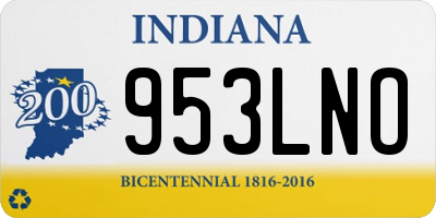 IN license plate 953LNO