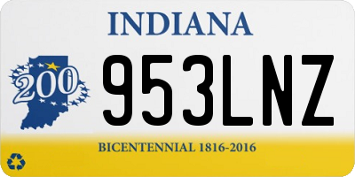 IN license plate 953LNZ