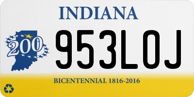 IN license plate 953LOJ