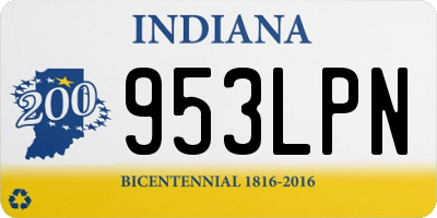 IN license plate 953LPN