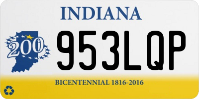 IN license plate 953LQP