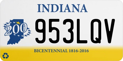 IN license plate 953LQV