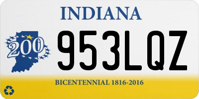 IN license plate 953LQZ