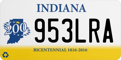 IN license plate 953LRA