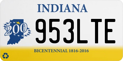 IN license plate 953LTE