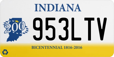 IN license plate 953LTV