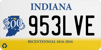 IN license plate 953LVE