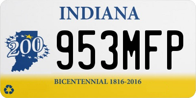 IN license plate 953MFP
