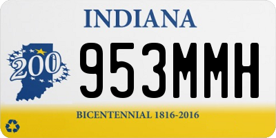 IN license plate 953MMH