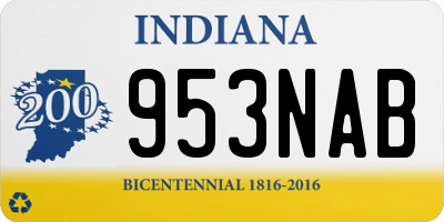 IN license plate 953NAB