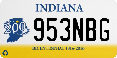 IN license plate 953NBG