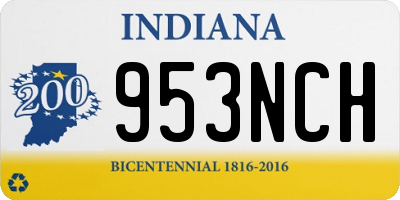 IN license plate 953NCH