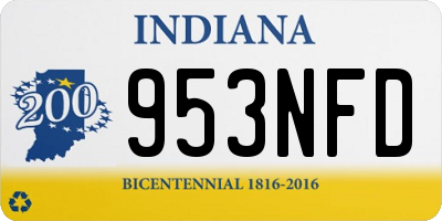 IN license plate 953NFD