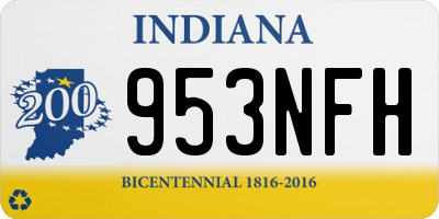 IN license plate 953NFH