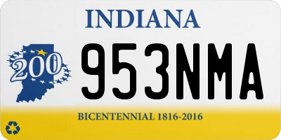 IN license plate 953NMA