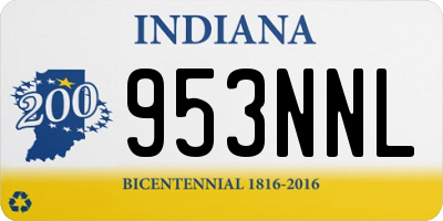 IN license plate 953NNL