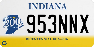 IN license plate 953NNX