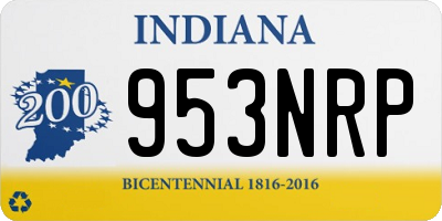 IN license plate 953NRP