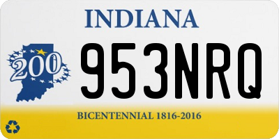 IN license plate 953NRQ