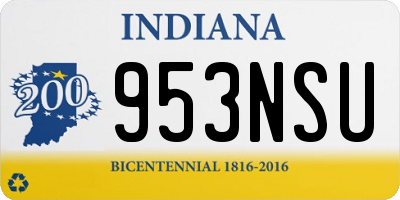 IN license plate 953NSU