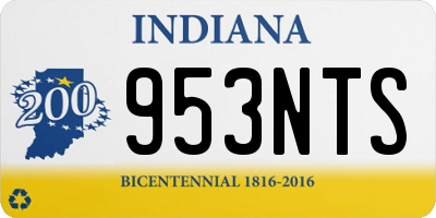 IN license plate 953NTS