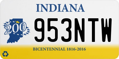 IN license plate 953NTW