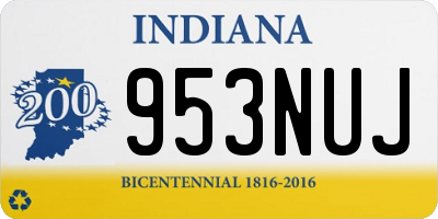 IN license plate 953NUJ