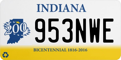 IN license plate 953NWE