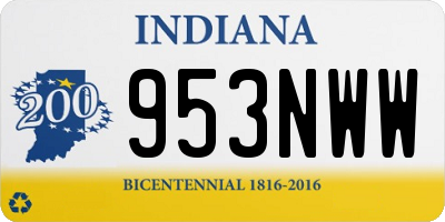 IN license plate 953NWW