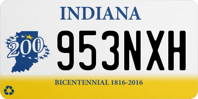 IN license plate 953NXH