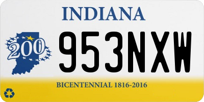 IN license plate 953NXW