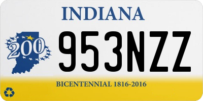 IN license plate 953NZZ