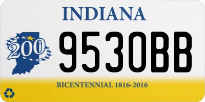 IN license plate 953OBB