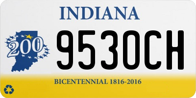 IN license plate 953OCH