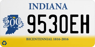 IN license plate 953OEH