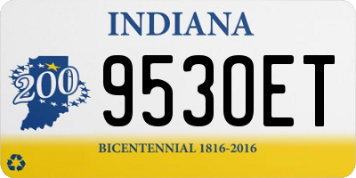 IN license plate 953OET