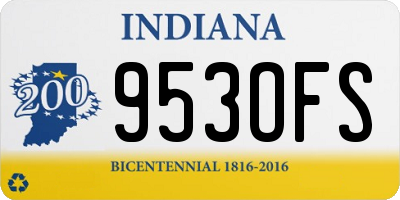 IN license plate 953OFS