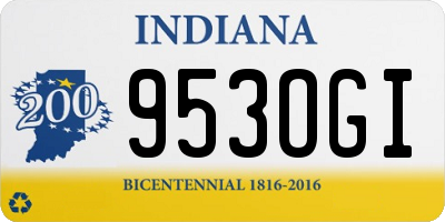 IN license plate 953OGI